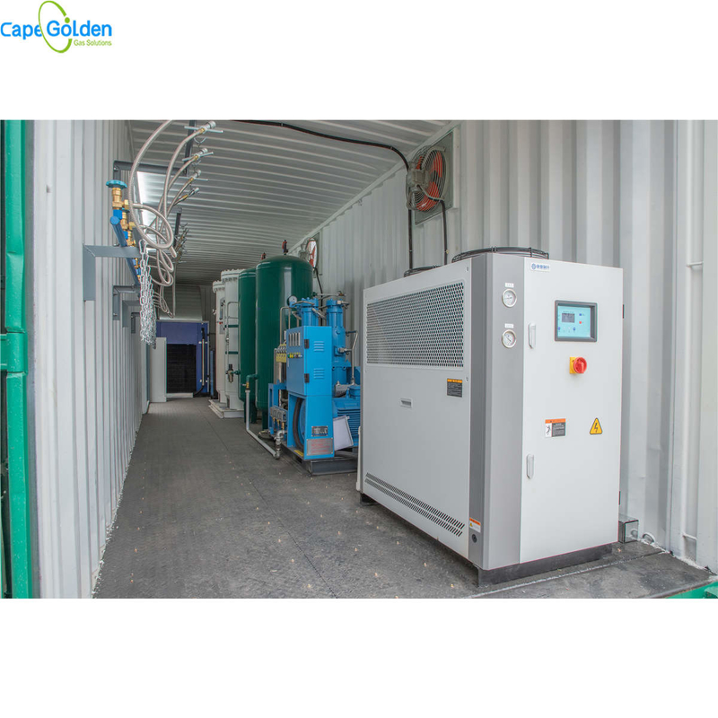Generator tlenu CE ISO PSA Kontenerowy zakład produkcji tlenu 93% 95%